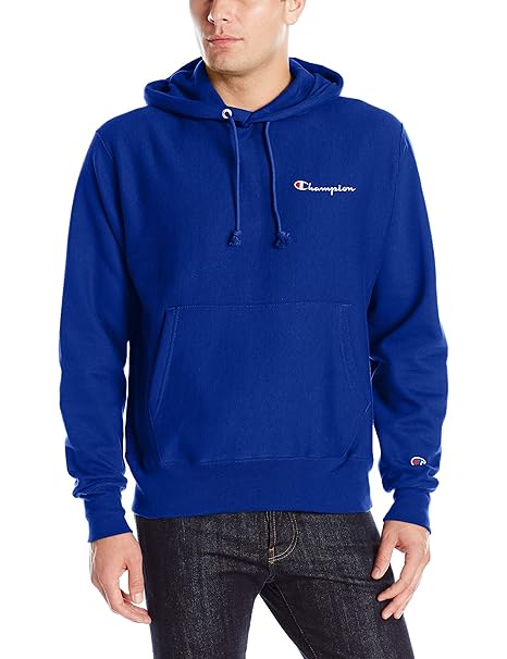 champion hoodie blue mylar