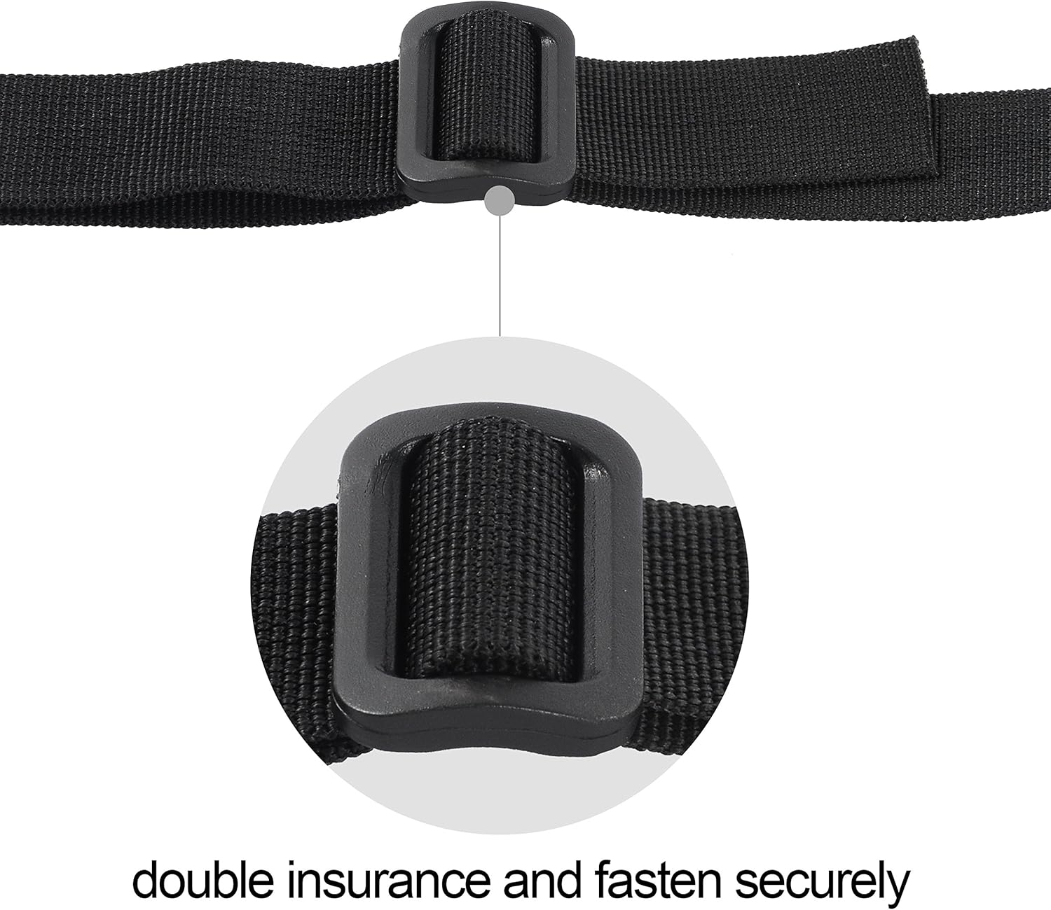Wisdompro Luggage Straps, 2 Pack Heavy Duty Utility Webbing Strap Adjustable for Backpacking Camping, Hiking - Image 5