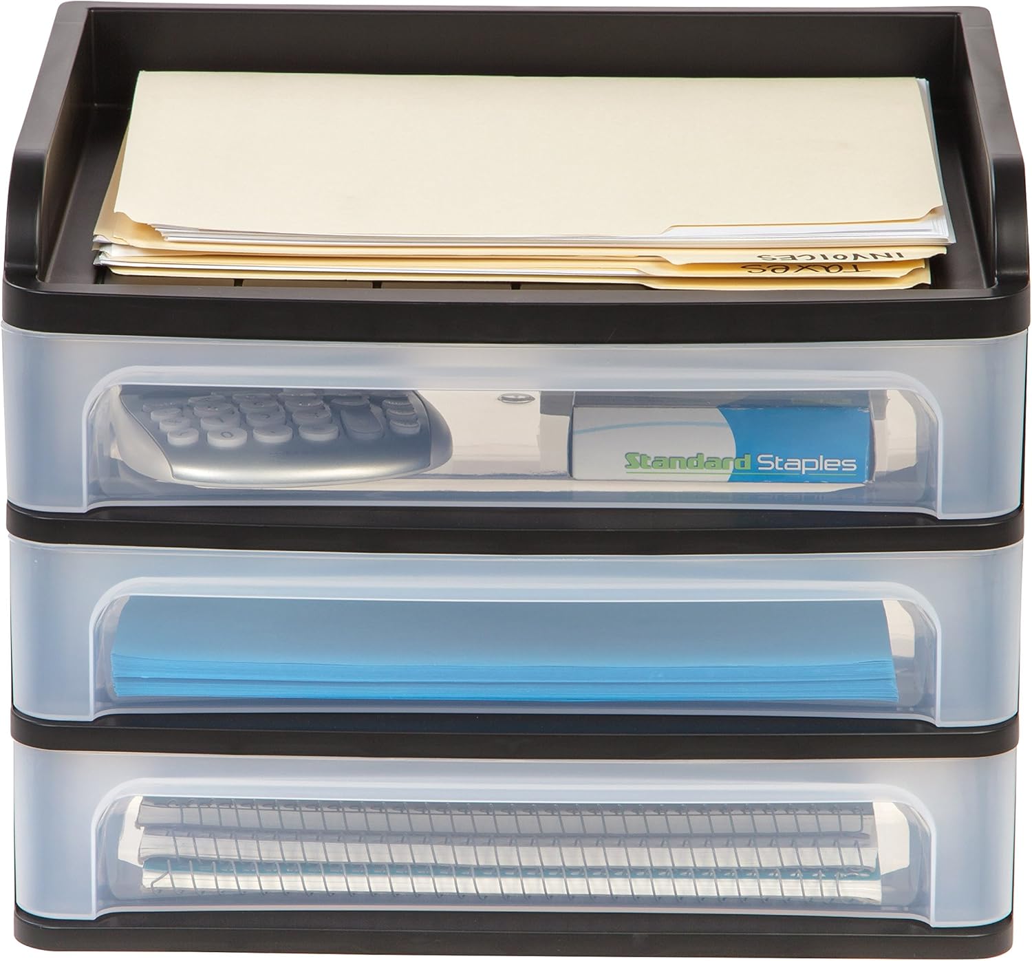 IRIS USA, Inc. DDS-M3 Medium Desktop Drawer System, Black: Home & Kitchen