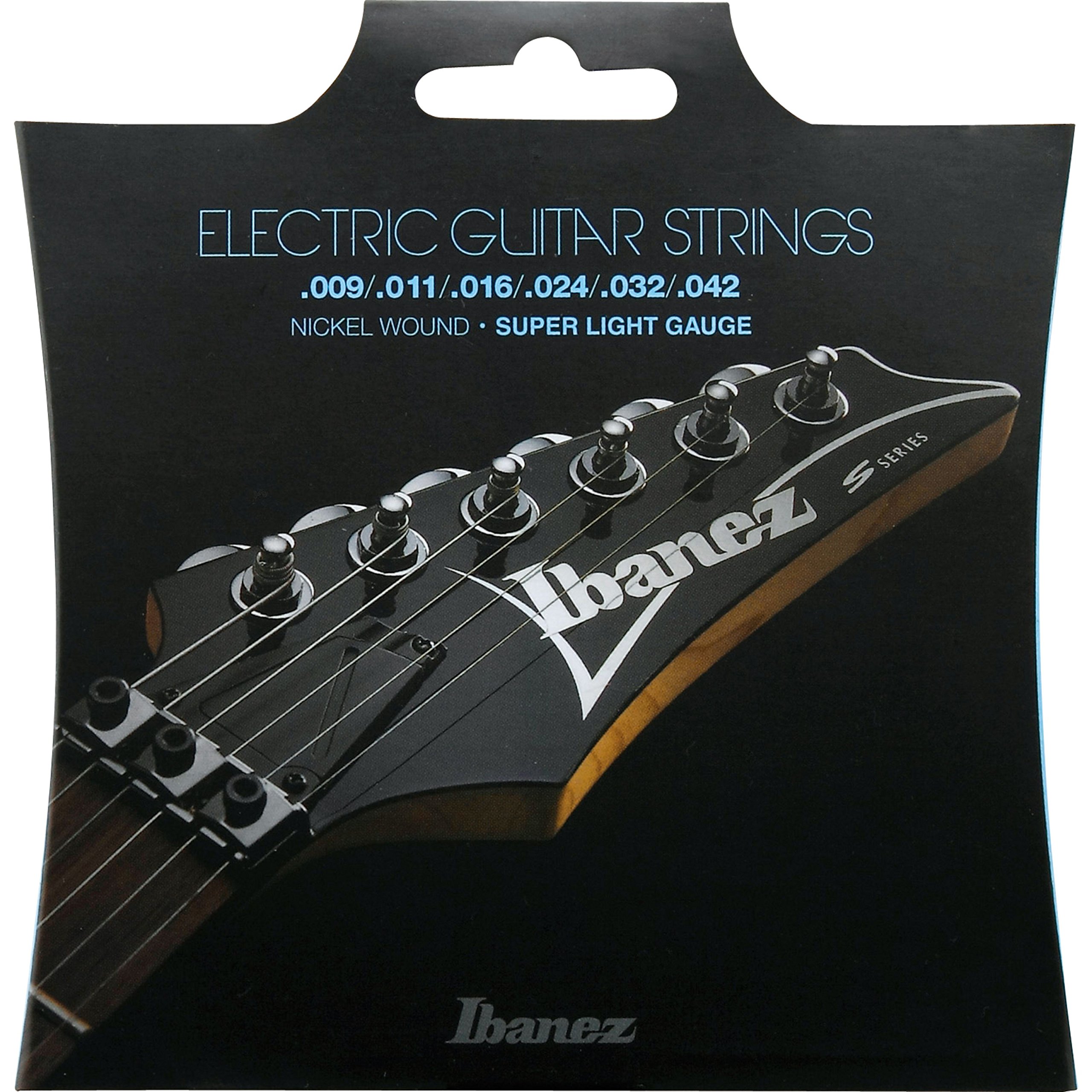 Ibanez IEGS6 Electric Guitars Strings - Super Light Gauge, Silver