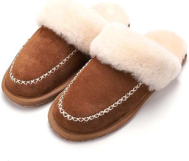 SE'RENIS Women’s Cirrus Cow Suede Moccasin Slipper with