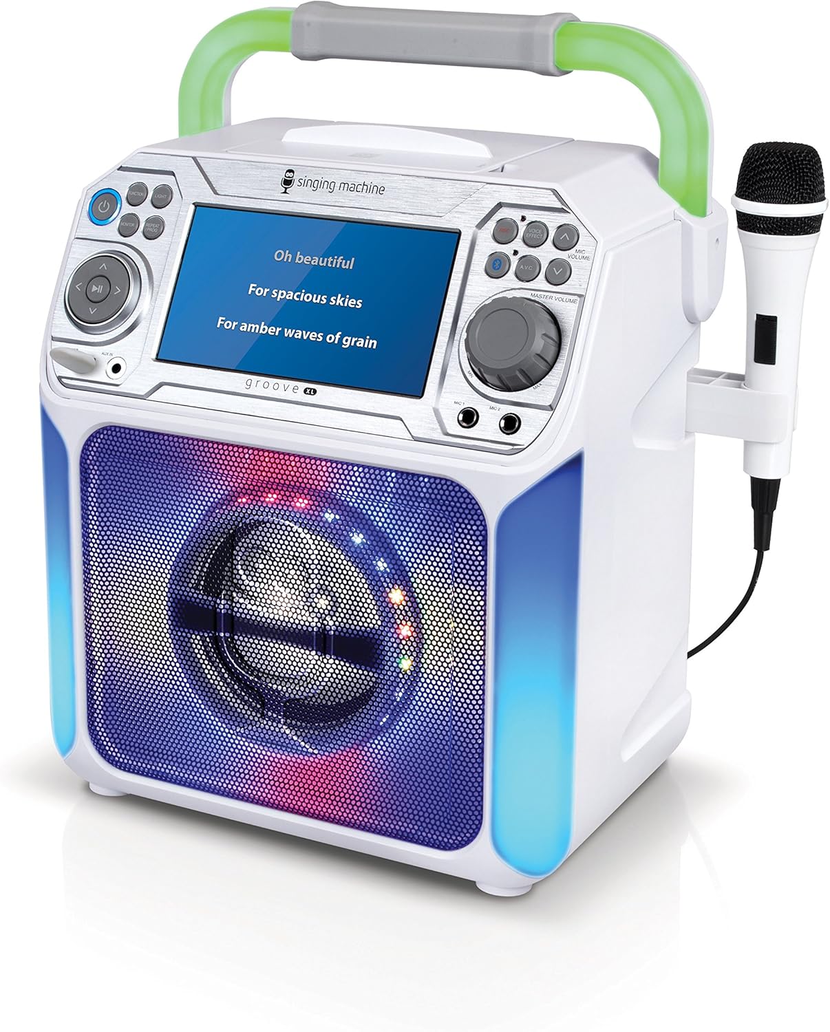 Singing Machine STVG782W CD Bluetooth Karaoke Machine with inbuilt