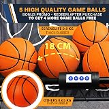 SereneLife Dual Hoop Basketball Arcade Game Indoor LED Scoreboard Foldable Fun view 6