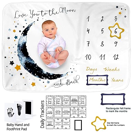 personalized monthly blanket