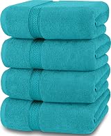 Utopia Towels 16 Piece Bath Set Premium 100% Ring Spun Cotton Turquoise 69x137