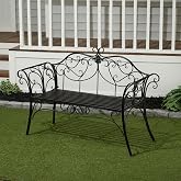 Tocca Garden Bench Antique Black