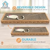 SOL Cat Scratching Board 37x12cm 2pk Reversible Cardboard Feline Toy view 3