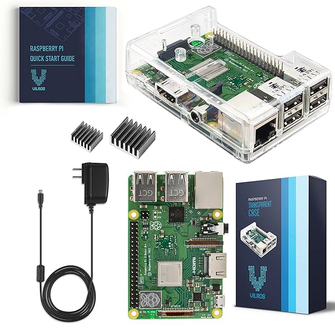 V-Kits Raspberry Pi 3 Model B+ (Plus) Basic Starter Kit [LATEST MODEL 2018]