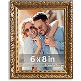 VictoR 6x8 Picture Frame Rubens Brown Gold - Picture Frames 6x8 - with Shutterproof Acrylic Glass - Antique - Brown 6 by 8