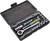 Rolson 36109 40 pc 1/4 and 3/8 Drive Socket Set with Case view 2