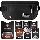 Money Belt for Travel - Slim Passport Holder Travel Pouch to Protect Your Important Papers and Money - Soft Innovative Rip-St