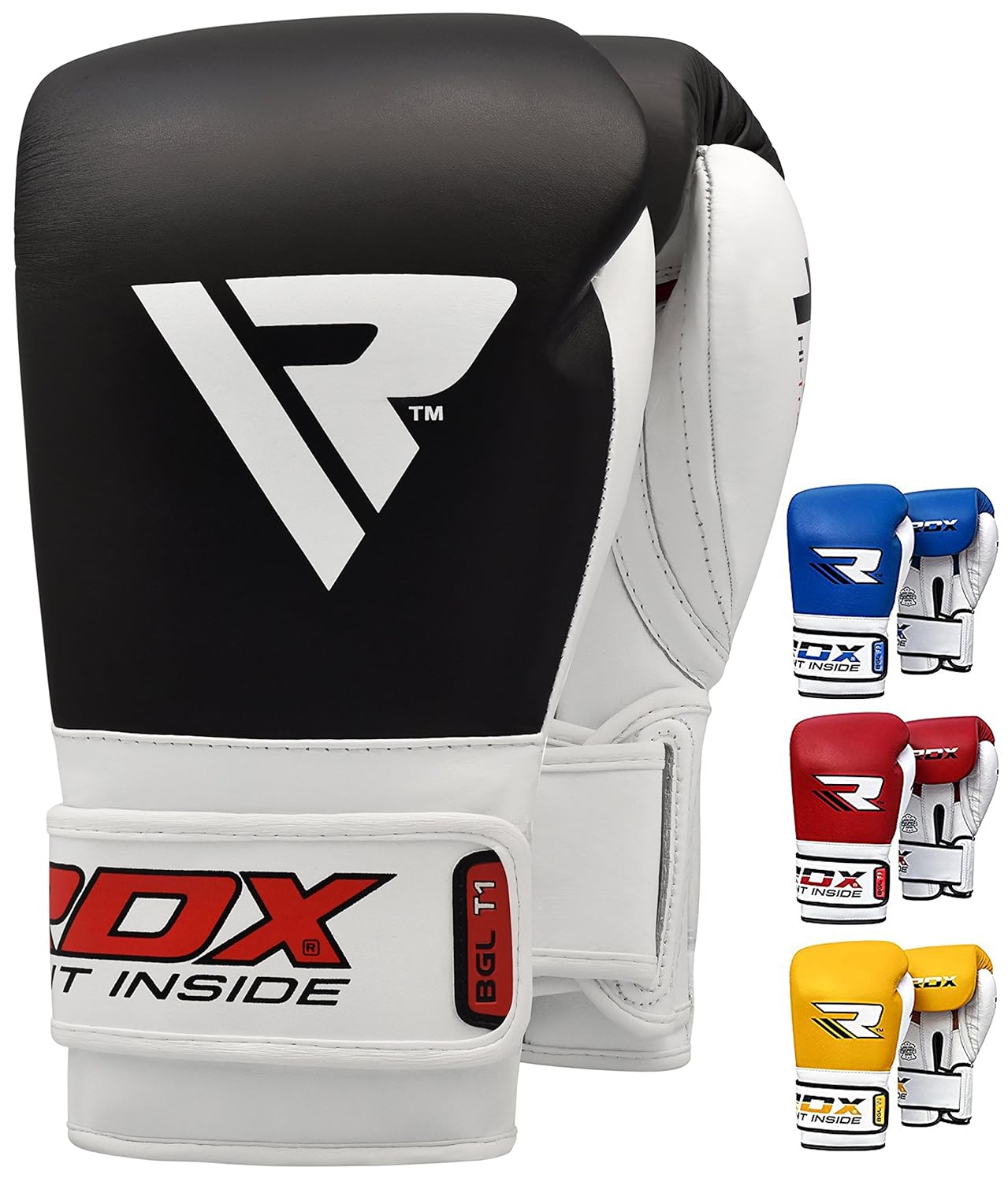 RDX Guantes de Boxeo Muay Thai Kick Boxing Sparring Saco Entrenamiento Adulto