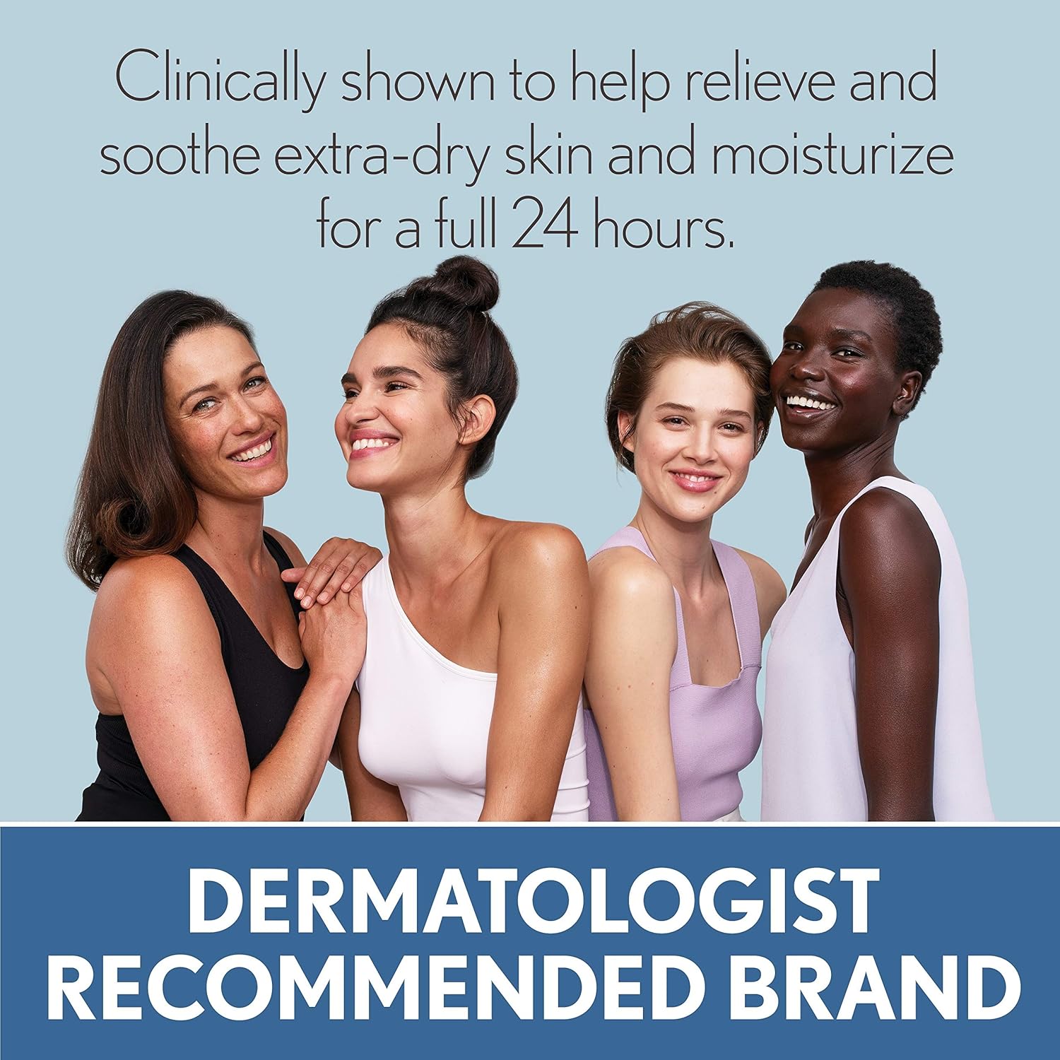 Aveeno Skin Relief Fragrance-Free Moisturizing Lotion for Sensitive Skin, with Natural Shea Butter & Triple Oat Complex, Unscented Therapeutic Body Lotion for Itchy, Extra-Dry Skin, 18 fl. oz: Beauty