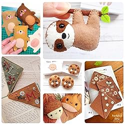Brown Soft Felt Fabric Sheets: ZAIONE 7 Rolls