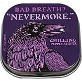 The Unemployed Philosophers Guild Nevermore Mints, Edgar Allan Poe's The Raven Inspired Breath Mints, 1 Tin, Net Wt .4oz (12g)