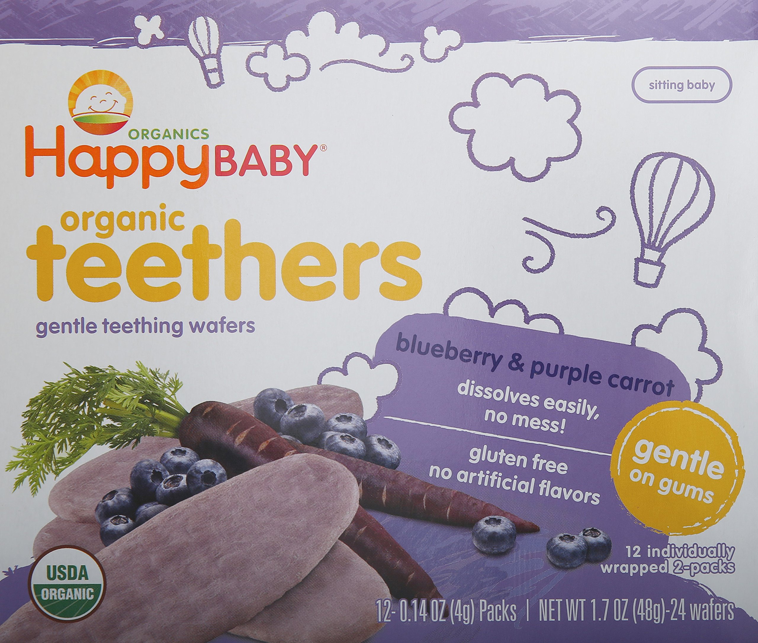Happy Baby Organic Superfood Puffs Assortment Variety Packs 2.1 Ounce