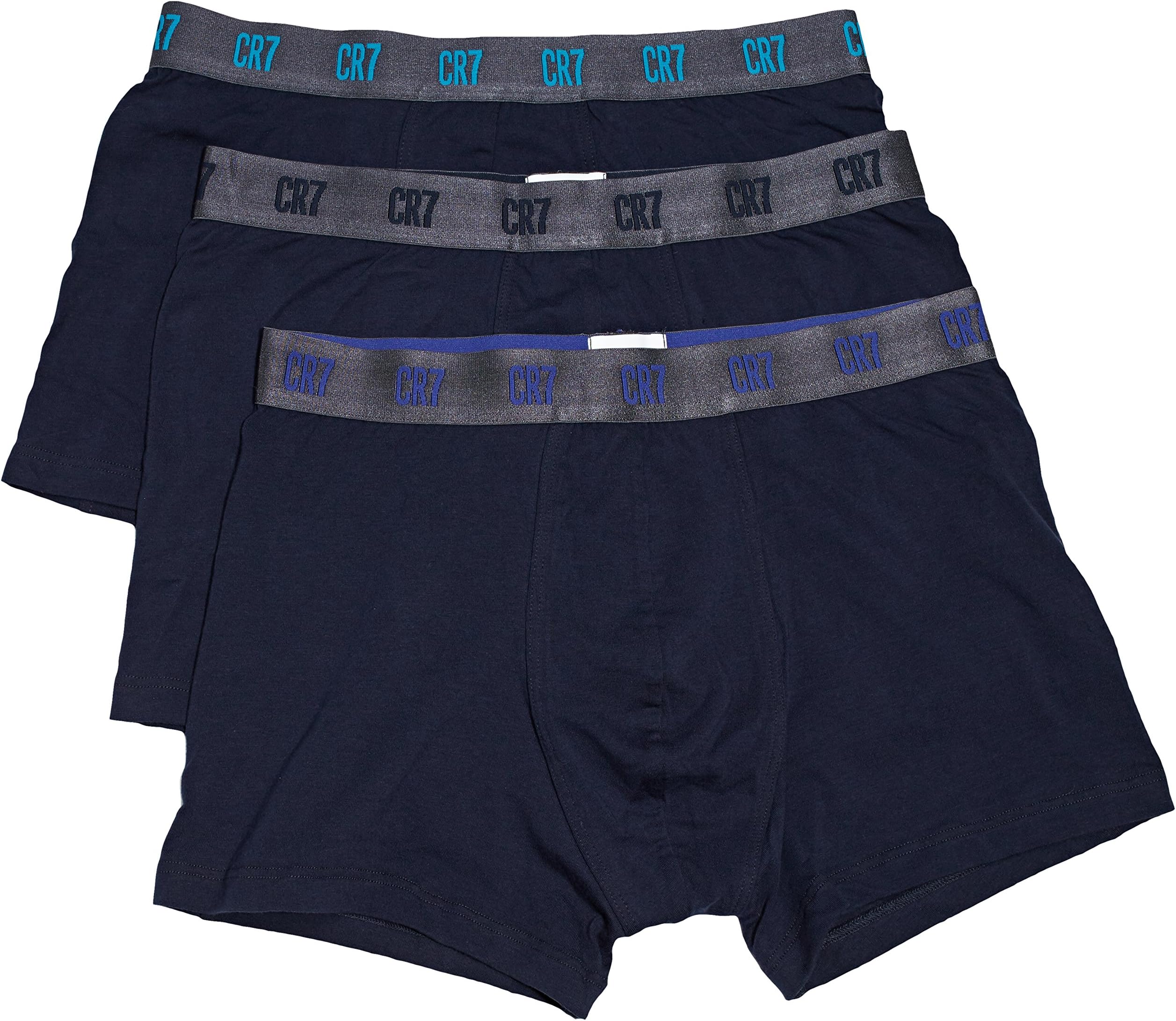 CR7 Cristiano Ronaldo Men's Tight-Fit boxers Basic Trunks Pack of 3