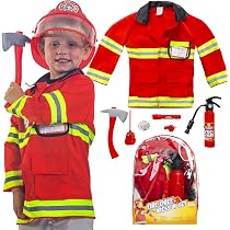 Amazon.com: Firefighter Costume for 