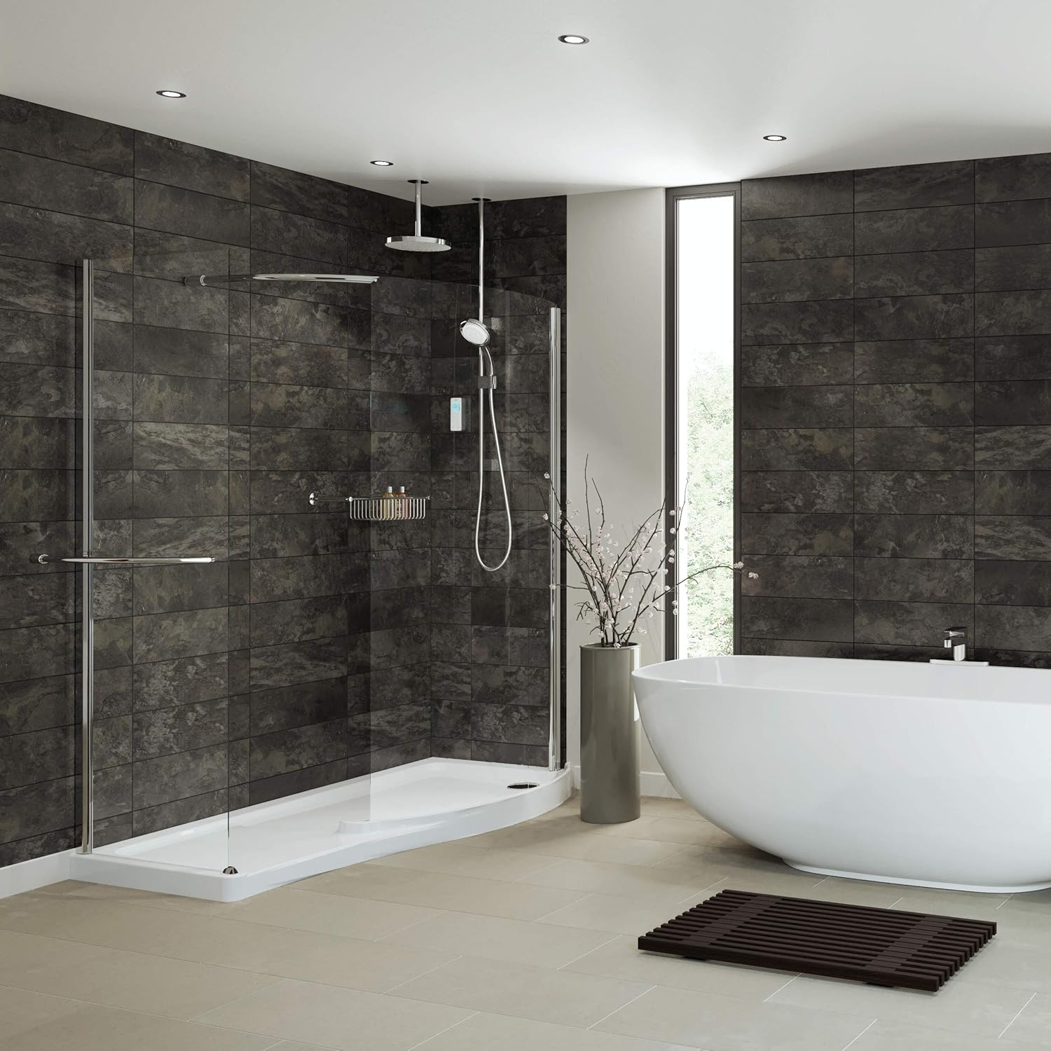 Mira Showers 1 1797 101 Vision Dual Digital Mixer Shower With Ceiling