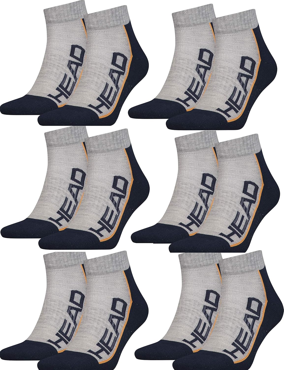36 Paar Head Socken (Sneaker, Quarter, Short Crew, Crew & Normal) In