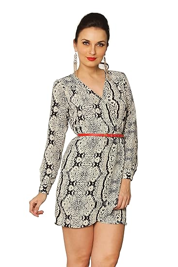 amazon white wrap dress