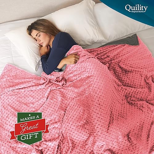 Quility Weighted Blanket for Adults 25 LB Queen Size Heavy