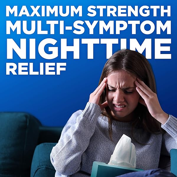 AMAZON BASIC CARE VAPOR ICE DAYTIME AND NIGHTTIME SEVERE COLD AND FLU, MULTI-SYMPTOM RELIEF FOR COUGH, SORE THROAT, NASAL CONGESTION, MAXIMUM STRENGTH COATED CAPLETS, COMBO PACK, 24 COUNT