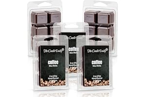 The Candle Daddy Coffee- Maximum Scent Wax Cubes/Melts- 5 Packs -10 Ounces Total- 30 Cubes