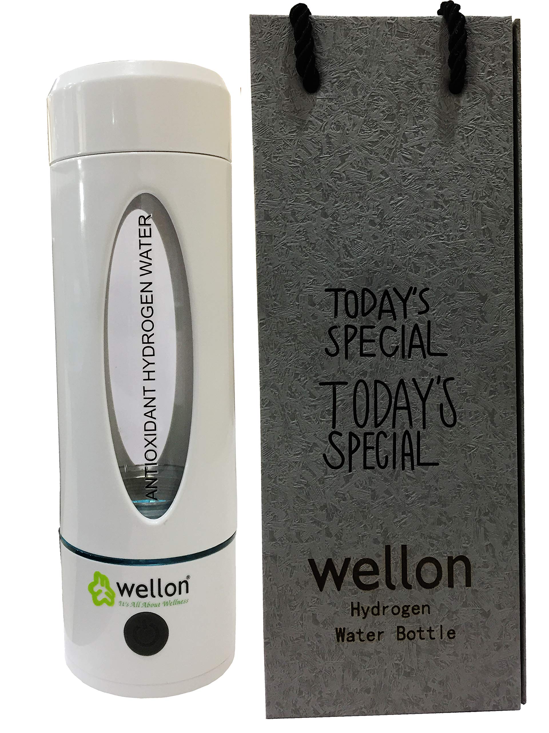 WELLON Hydrogen Generator Water Bottle (330 ml - White)