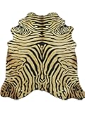 Sunshine Cowhides Alfombra DE Piel DE Vaca Cebra Safari Estampada 150 x