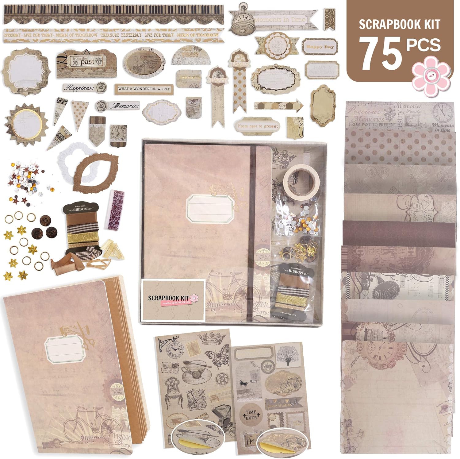 PICKME's D.I.Y Vintage Scrapbook Kits for Adults & Kids