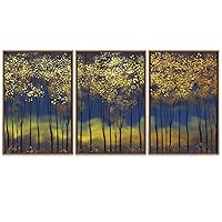 SIGNWIN 3 Piece Framed Canvas Wall Art Abstract Landscape Canvas Prints Home Artwork Decoration for Living Room,Bedroom - 16