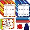 Sight Word Bingo Game, 120 Sight Words Learn to Read Level 1 & Level 2 Bingo Board Game Dolch's & Fry's Words Lists for Kindergarten and Preschool Kids 4-8, Perfect for Classroom & at Home