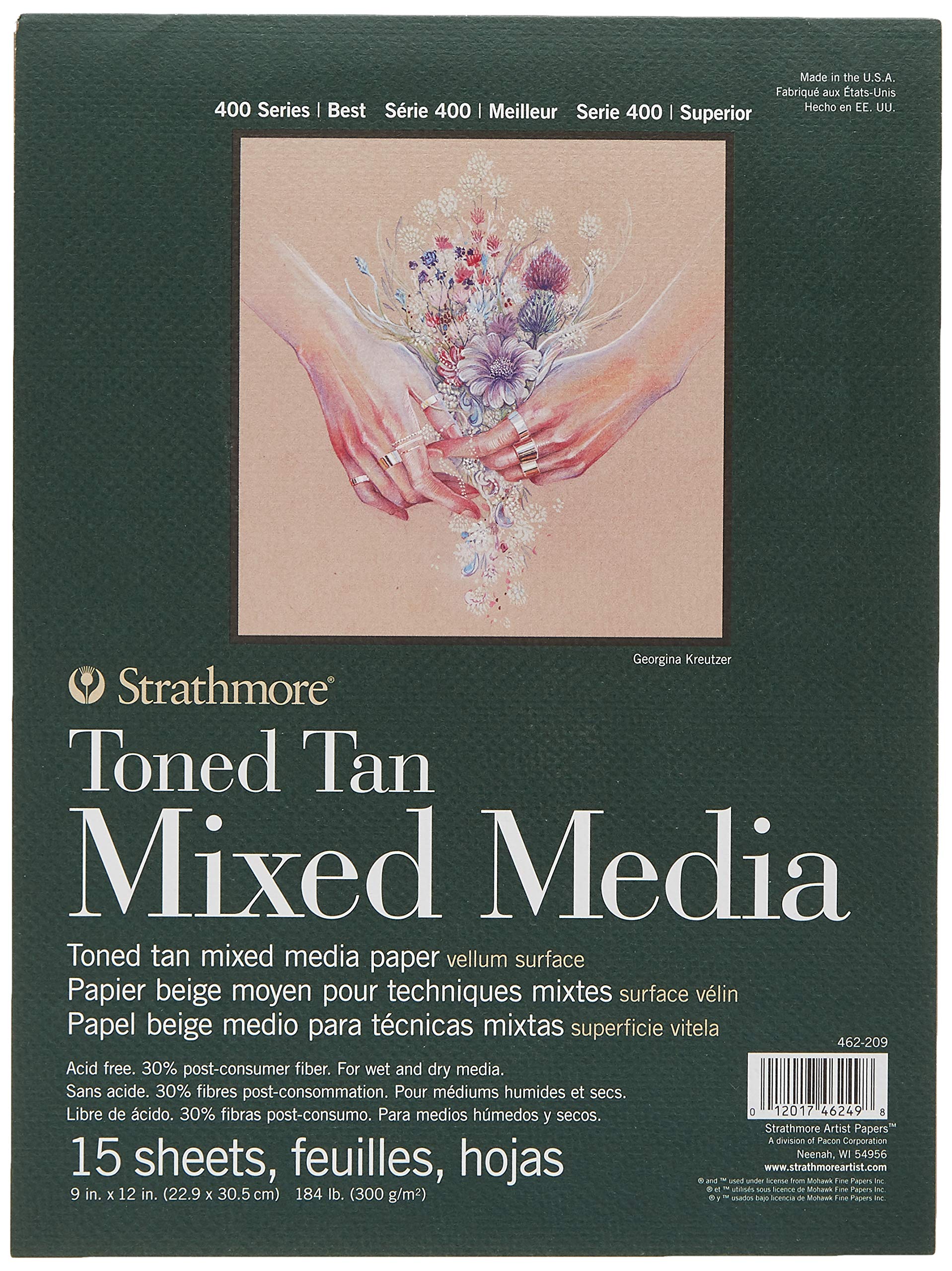 Strathmore Toned Mixed Media Pad 9x12 Tan