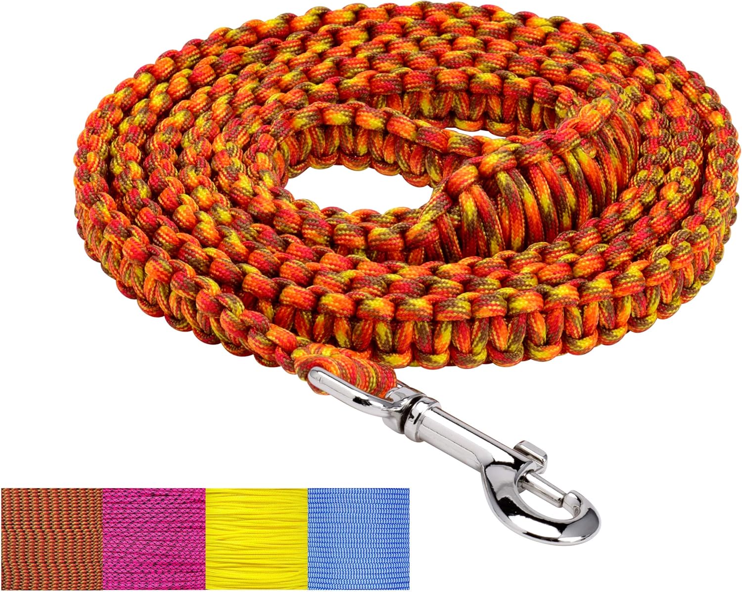 Native Pup Paracord Dog Leash Durable 6ft Heavy Duty Nylon