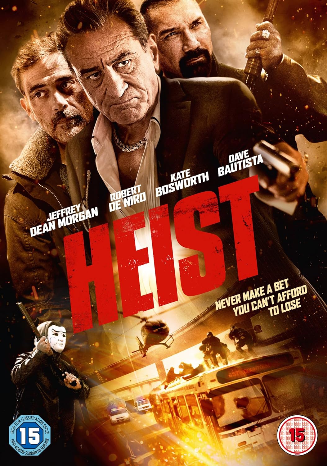 Heist [DVD] [2017] Amazon.co.uk Robert De Niro, Jeffrey Dean Dave Bautista, Gina