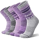 ANTSANG Merino Wool Hiking Socks for Men & Women 5 Pairs Thermal Warm Winter Thick Cushion Moisture Wicking Crew Boot Socks