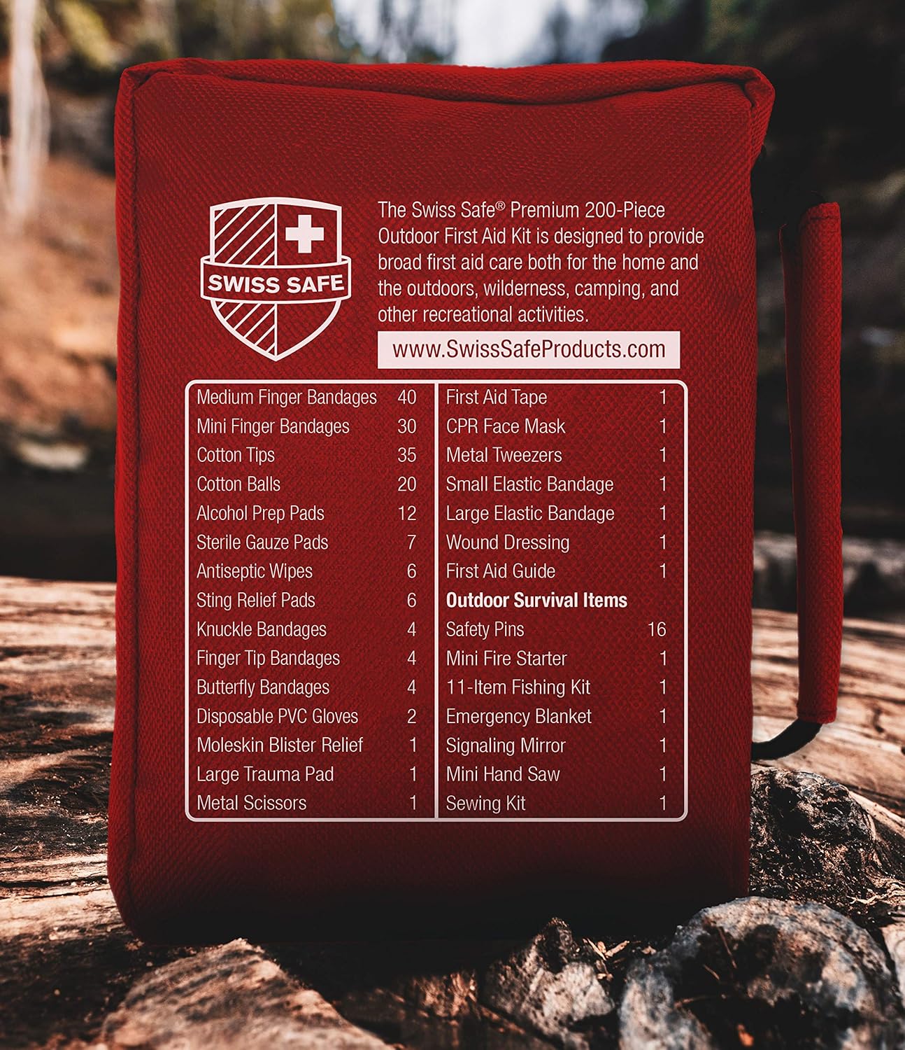 200-Piece Professional First Aid Kit for Home, Car or Work : Plus Emergency Medical Supplies for Camping, Hunting, Outdoor Hiking Survival: Home Improvement