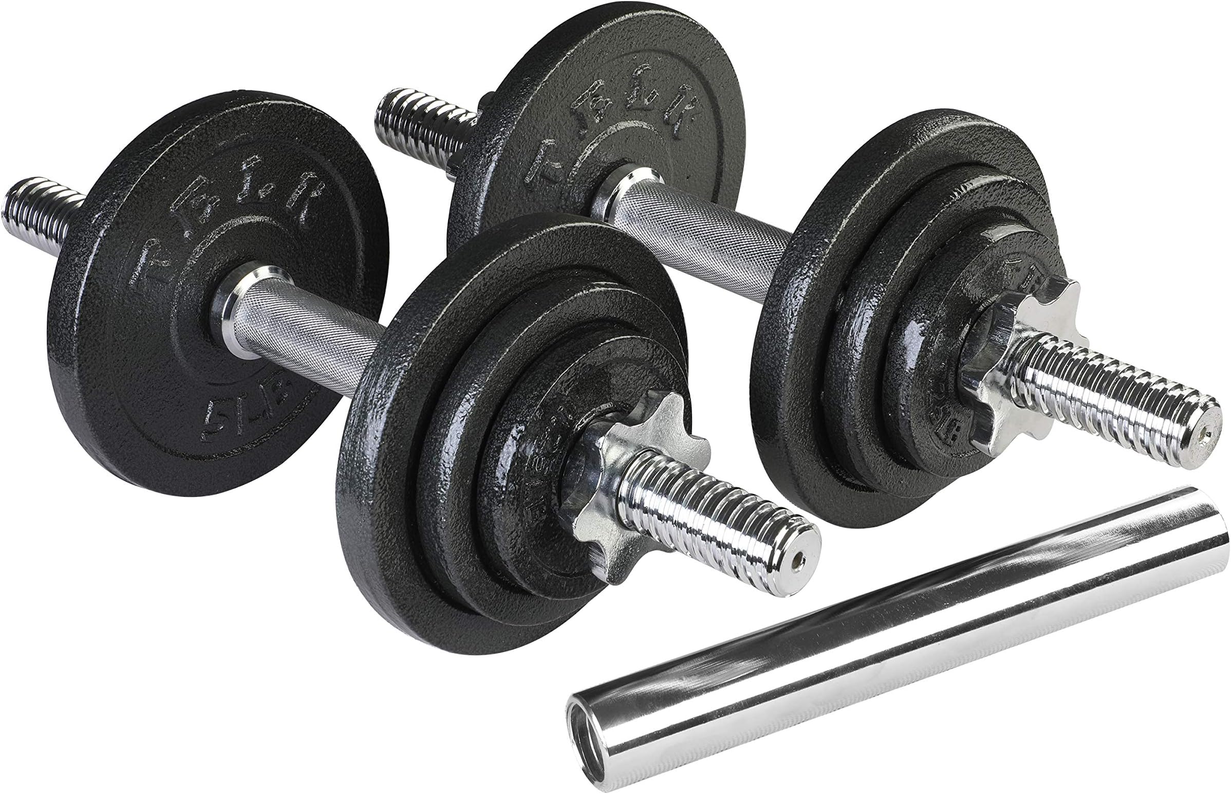 TELK Adjustable Dumbbells, Available for 45, 65, 105 and 200 lbs