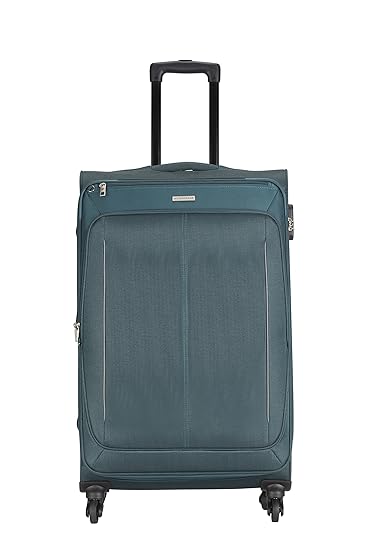 Aristocrat Polyester 69 cms Blue Suitcase (STKARW69BLU)