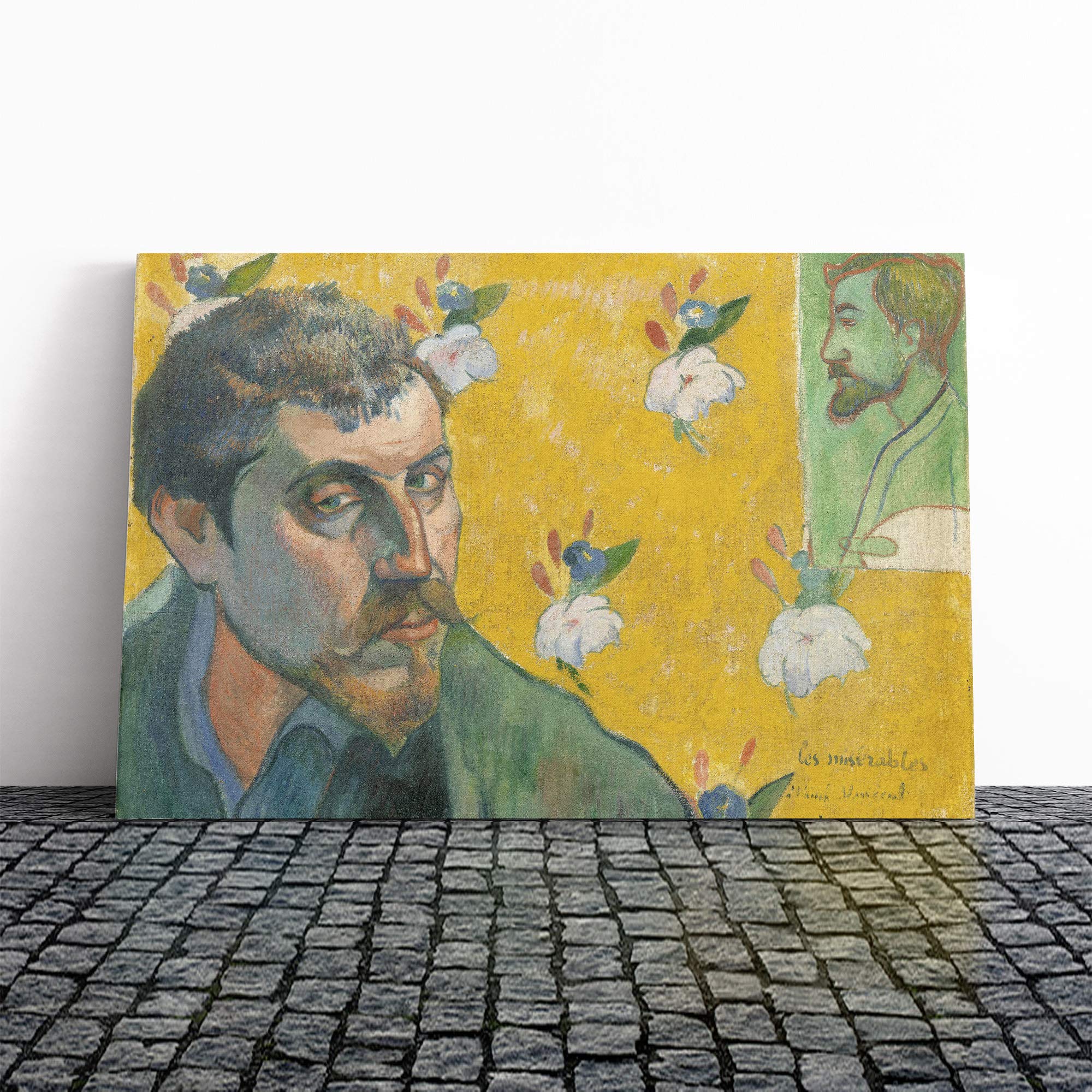 Paul Gauguin Self Portrait Vol.3 Canvas Print | Gallery Wrapped 30mm Frame Wall Art | 20x14 inches | Ready to Hang | Modern People Picture | Living Room Bedroom Lounge Office