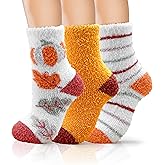 AIVEI Valentines Day Gifts for Her Buttery Soft Fuzzy Socks for Women, Cozy Warm Fluffy Cute Socks 3 Pairs, Galentines Gifts
