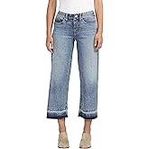 Jag Jeans Womens Ava Mid Rise Wide Leg Pull-on Jeans