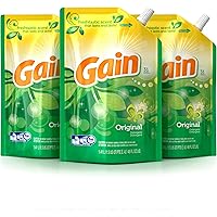 Gain Smart Pouch Liquid Laundry Detergent, Original, 48 Fluid Ounce (Pack of 3)