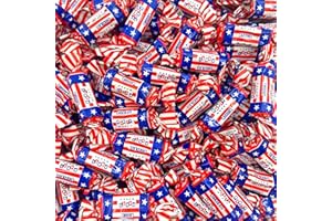 SUNNY ISLAND Patriotic Candy 2 Pound Bag | 4th of July Chocolate Caramels | Red White and Blue Candy Individually Wrapped | Bulk Parade Taffies for Independence Day