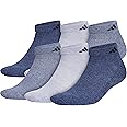 adidas Men's Athletic Cushioned Low Cut Socks with Arch Compression for a Secure Fit (6-Pair)