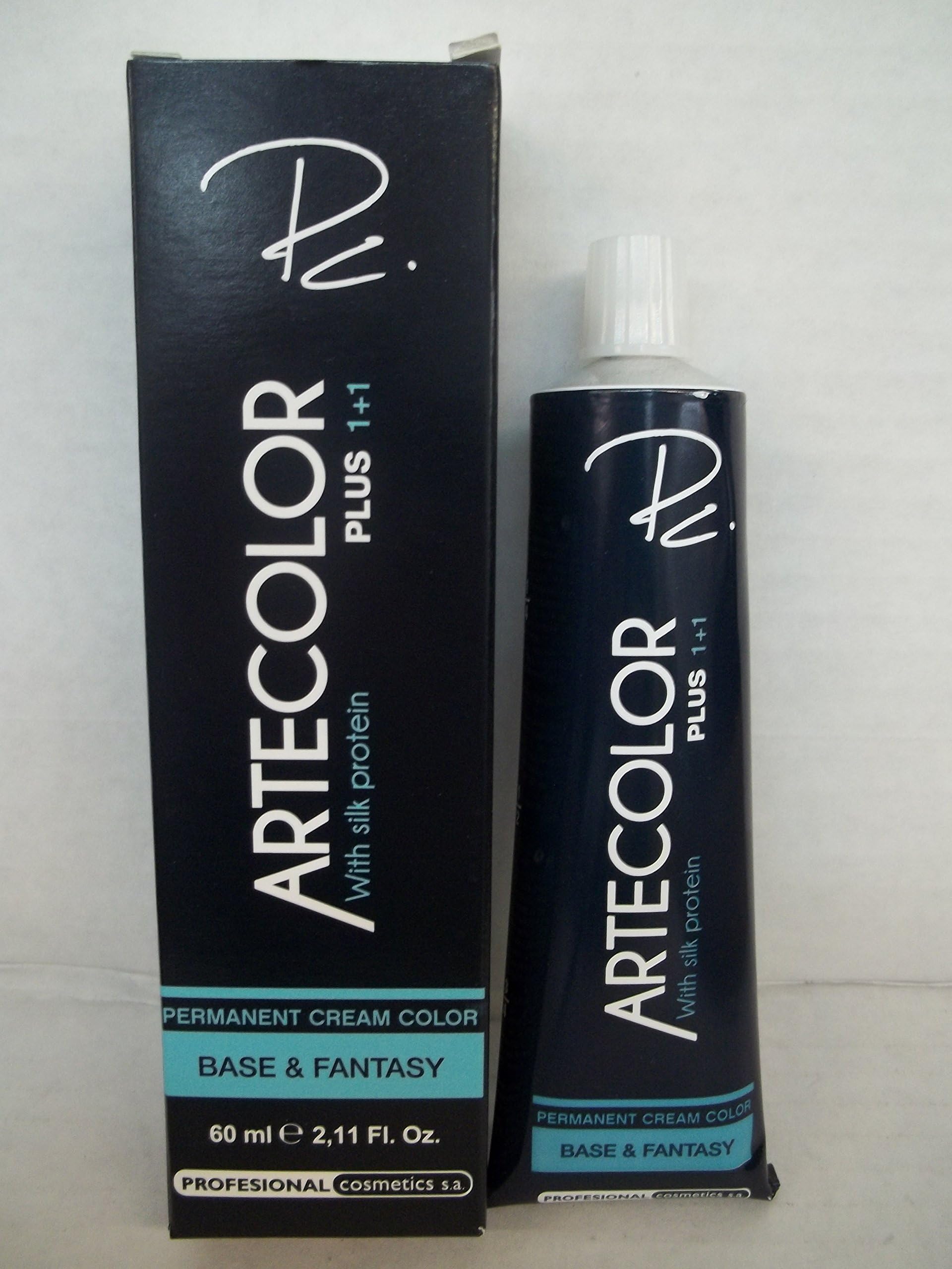 Artecolor Plus Base and Fantasy - Permanent Cream Hair Color - Enriched with Silk Protein - 2.11 Fl. Oz. Tube - 7.3 Medium Golden Blonde