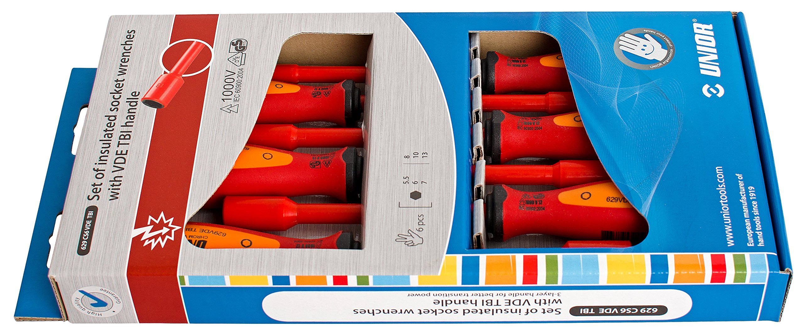 Unior Allan Key Set VDE TBI Qty: 1 629CS6VDETBI