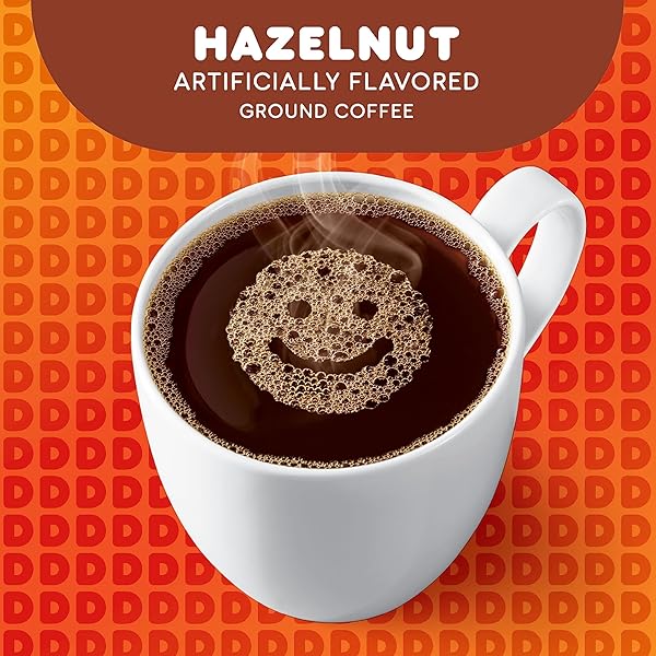 DUNKIN’ HAZELNUT FLAVORED GROUND COFFEE, 12 OUNCE (PACK OF 1)