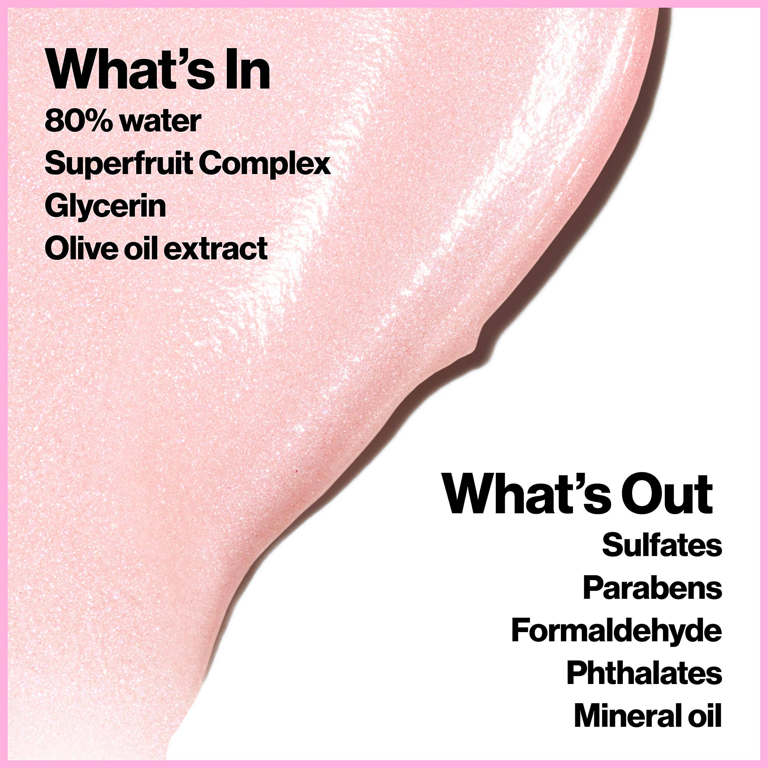 Revlon PhotoReady Face Gloss Rose Glow Primer, Makeup for All Skin Types, Hydrates, Illuminates & Moisturizes, Infused with Glycerin & Olive Oil Extract, 80% Water, 1 Fl Oz